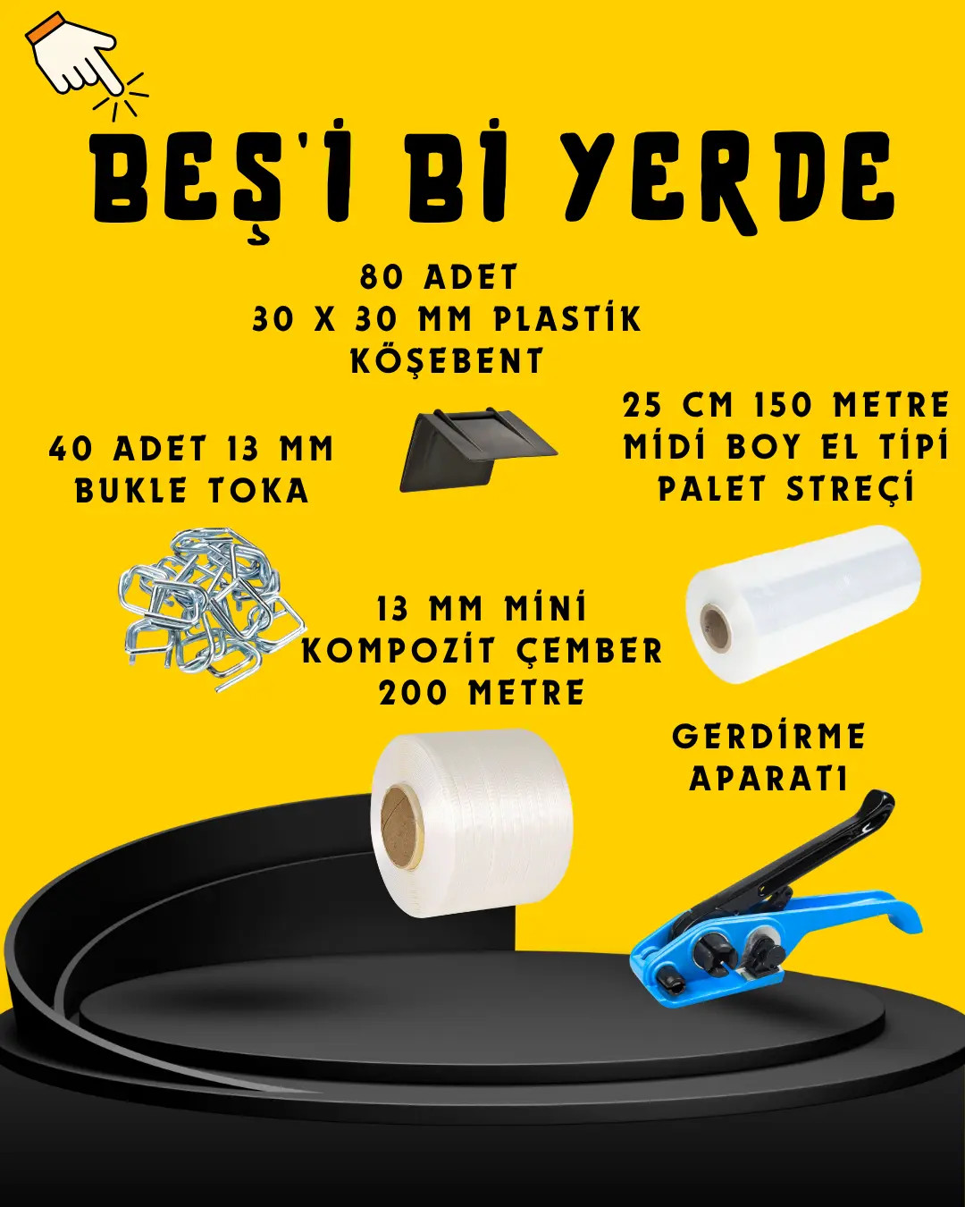 13 mm Kompozit Çemberleme Seti 