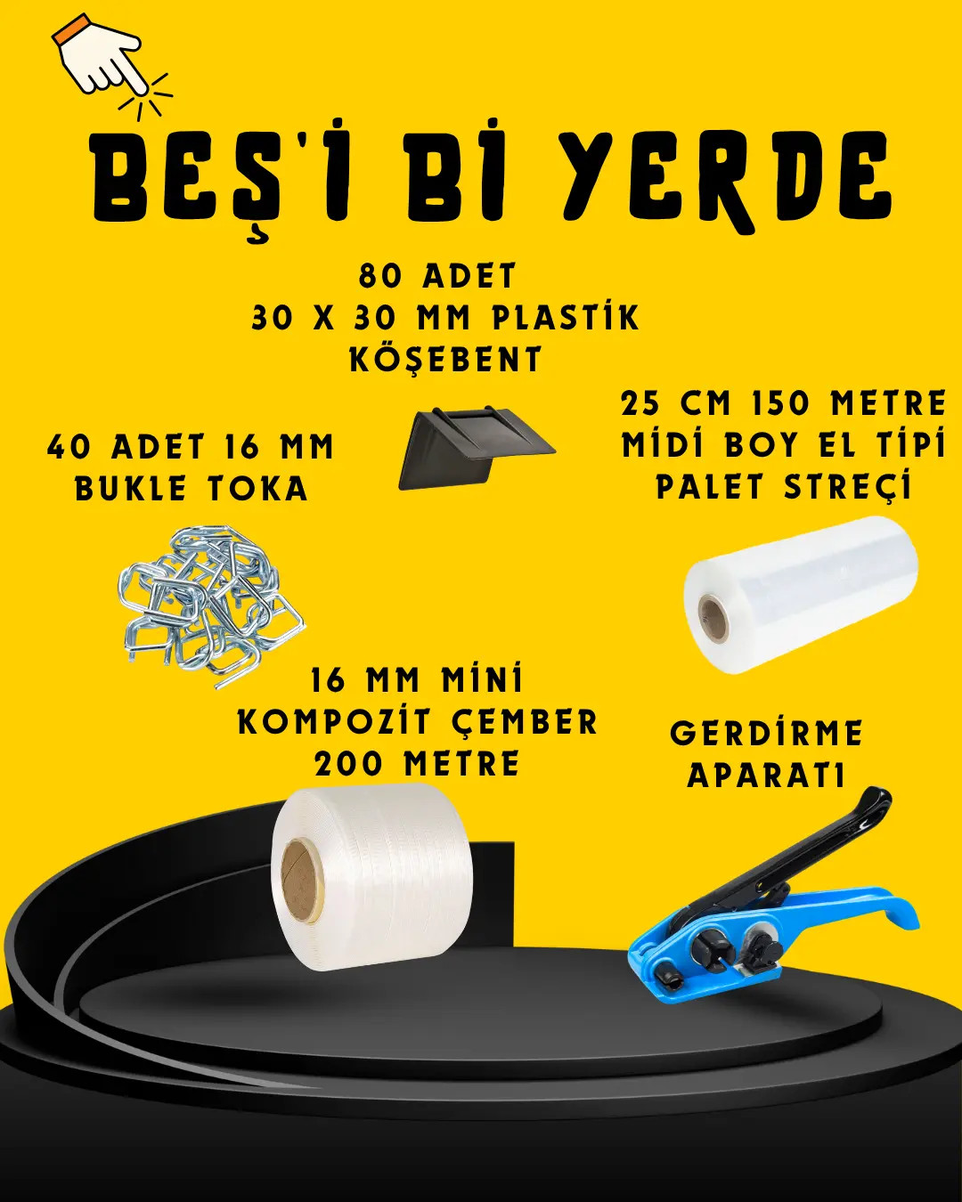 16 mm Kompozit Çemberleme Seti 