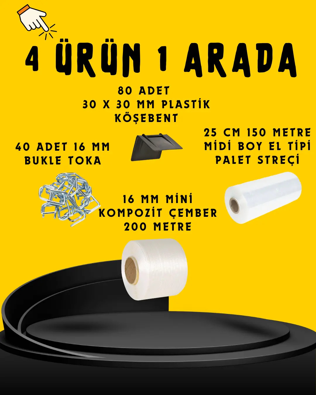 16 mm Kompozit Çemberleme Seti 